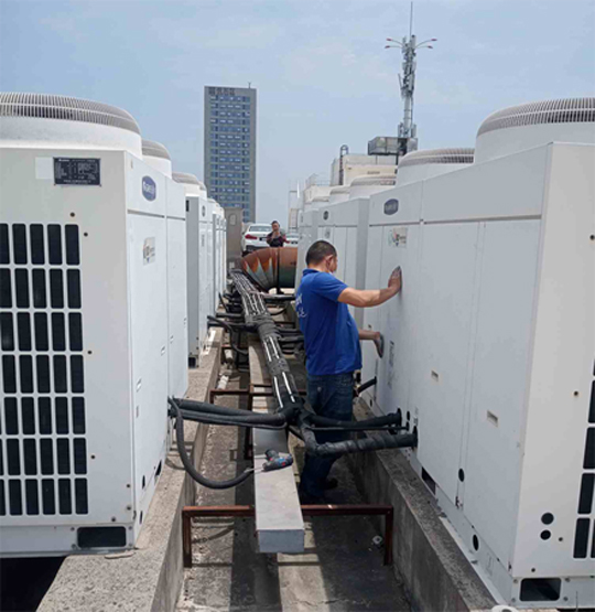 中江中央空调制热和不制冷系统维修方法